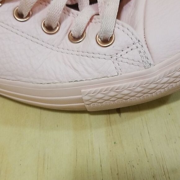 Converse Pink Leather Chuck Taylor Mens sz 9 Wmn's sz 11 - Picture 7 of 9